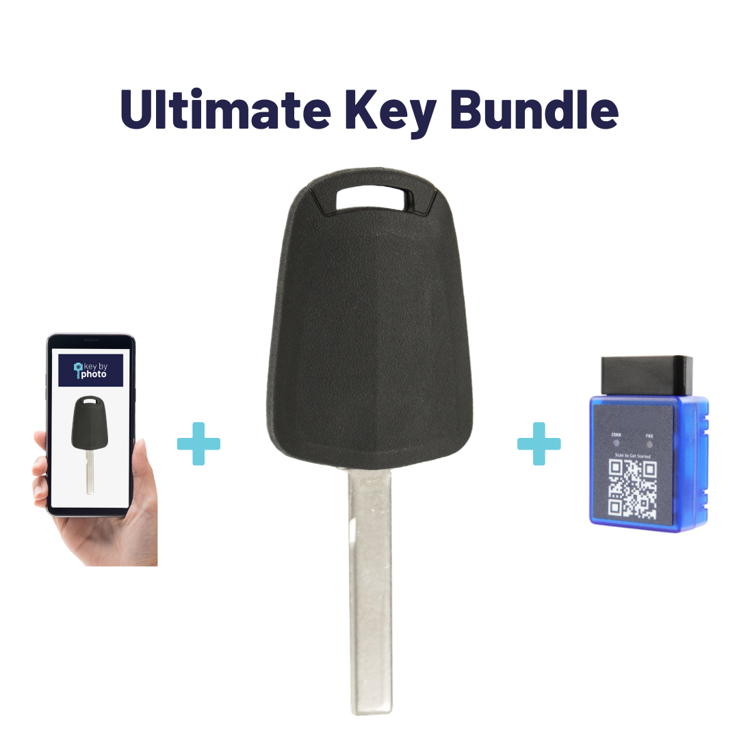 Ultimate Key Bundle with Programming Tool, Aftermarket Transponder Key and Key By Photo for Select Pontiac Vehicles (PONKEY-5PT-K-UKB)
