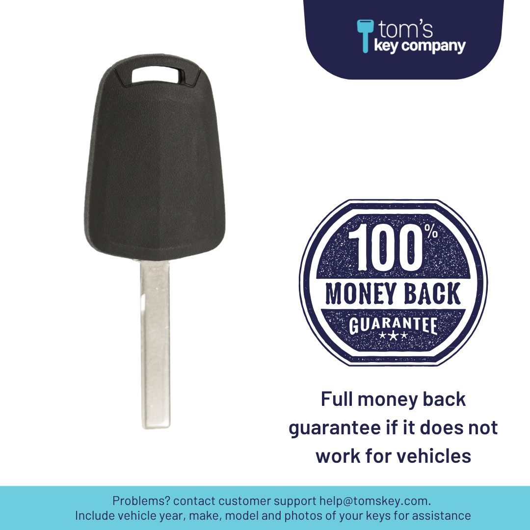 Brand New Aftermarket Transponder Key for Select Pontiac Vehicles (PONKEY-5PT-K)
