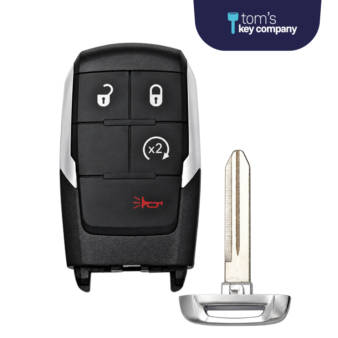 Brand New Aftermarket Smart Key 4-Button with Remote Start for Select RAM 2500-5500 Vehicles