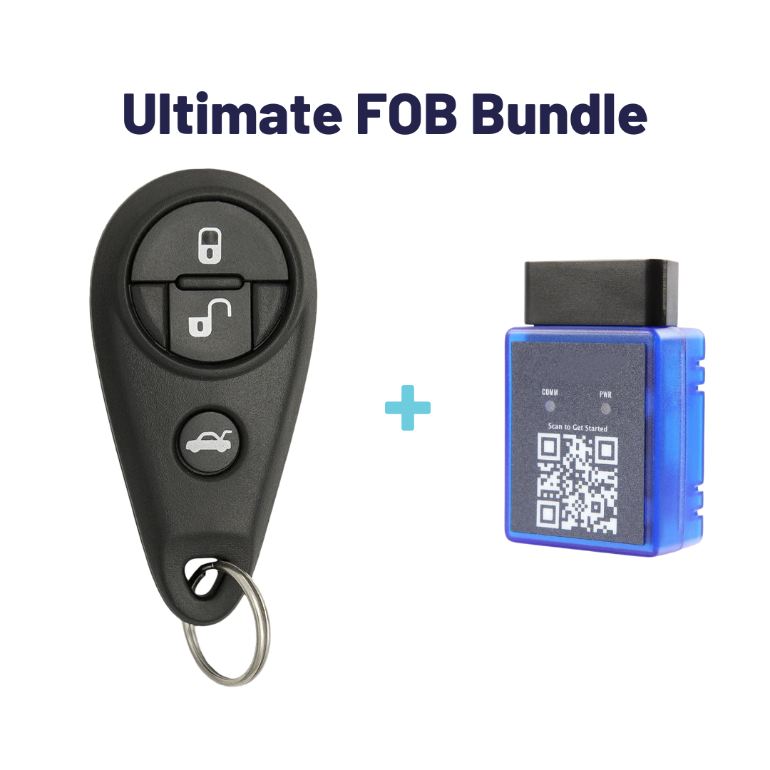 Ultimate Remote FOB Bundle with Programming Tool and Aftermarket 4 Button Remote FOB for Select Subaru Vehicles (SUB-4B-MX-RMT-UKB)