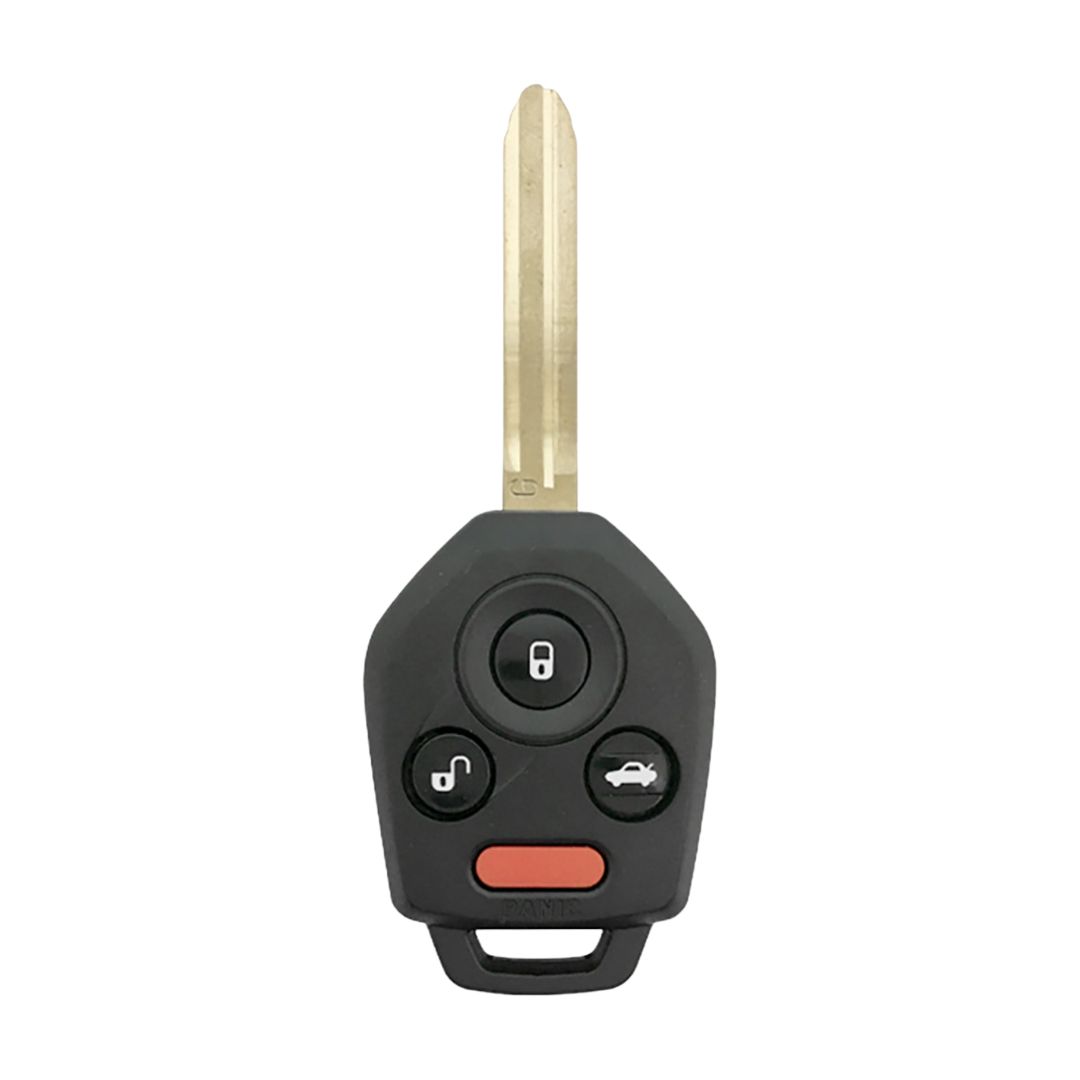 Like New Refurbished OEM Recase 4 Button Remote Key Black Pod with Trunk Release for Select Subaru Vehicles (SUBRK-4B-G-077-REFURB)
