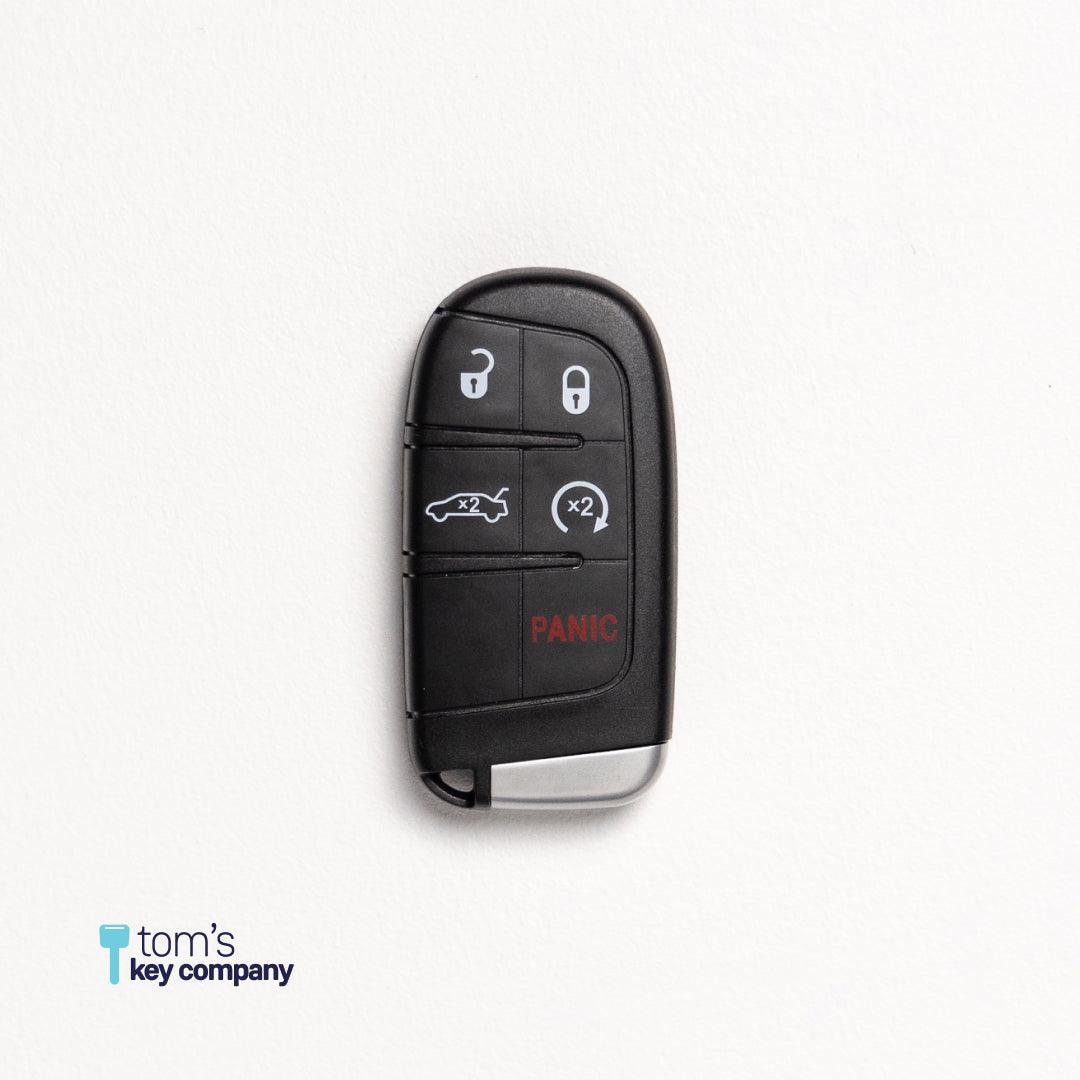 Chrysler, Dodge, & Jeep 5 Button Smart Key Fob for Select Vehicles - Tom's Key Company