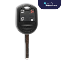 Ford C-Max, Escape, Fiesta, Focus, Transit, & Transit Connect High Security Key and Keyless Entry Remote - 4 Button (OUCD6000022-4B-High-Security) - Tom's Key Company