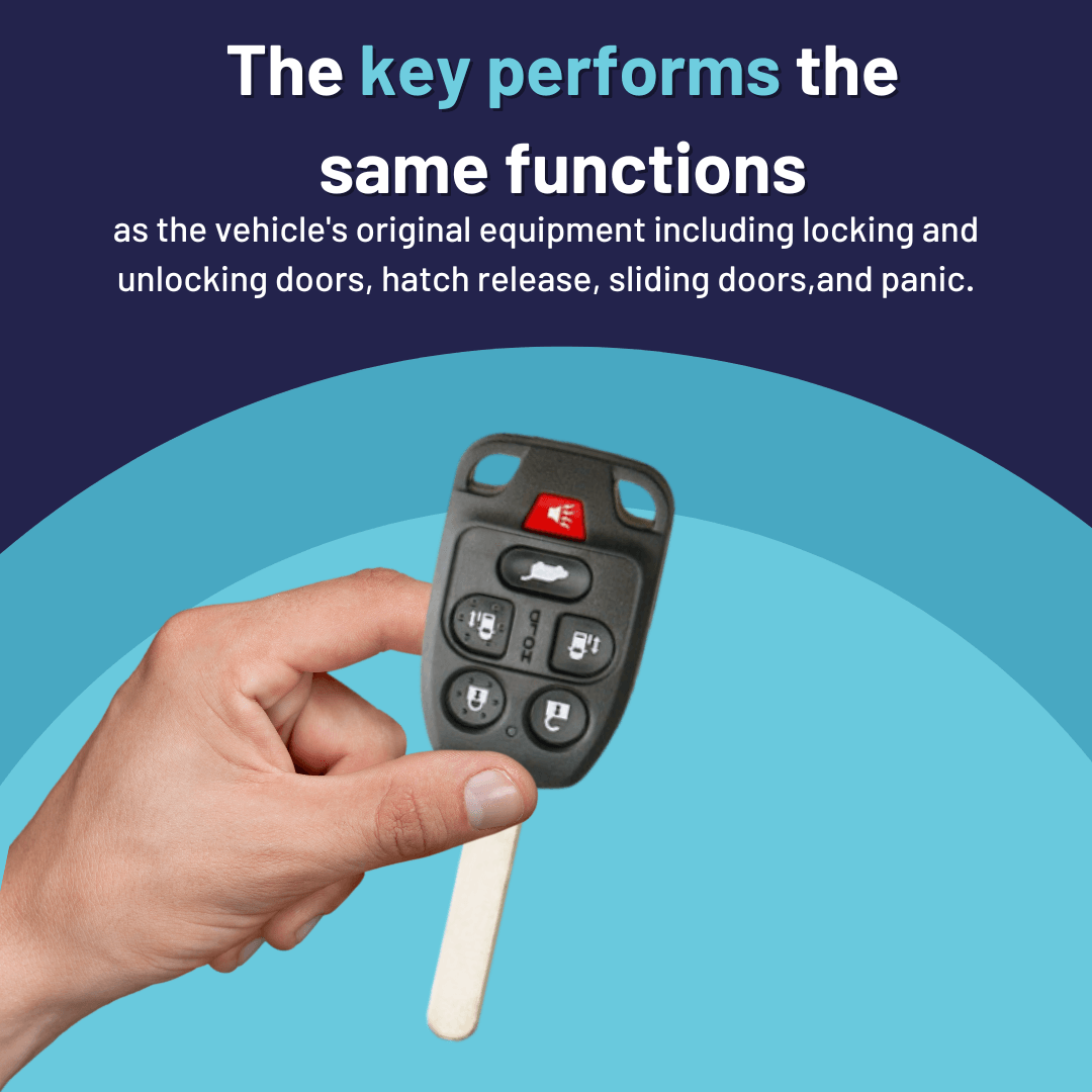 Honda Odyssey 2011, 2013-2014 Key and Keyless Entry Remote - 6 Button (N5F-A04TAA-6B) - Tom's Key Company