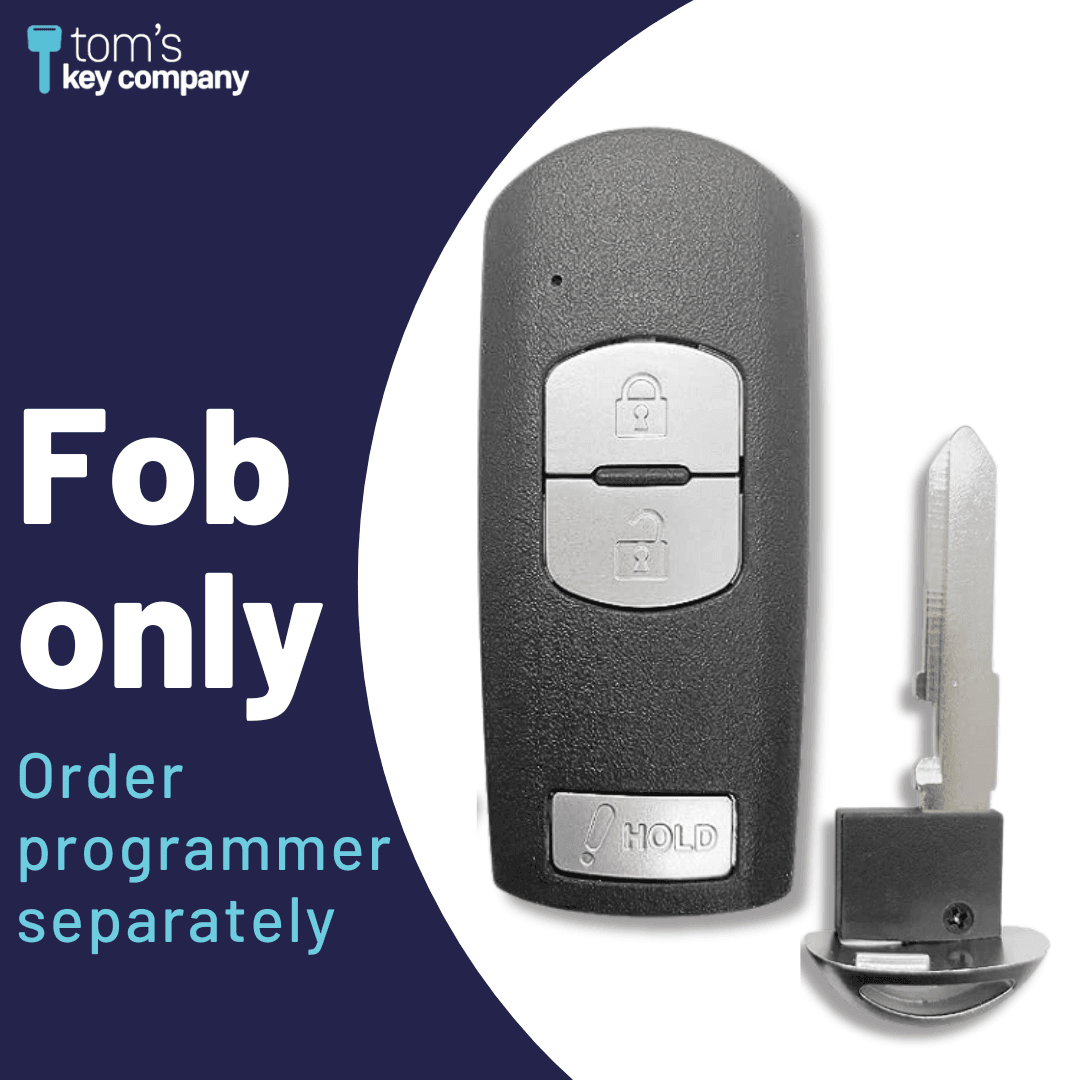 Mazda Aftermarket 3-Button Smart Key (MAZSK-3B-WAZ) - Tom's Key Company