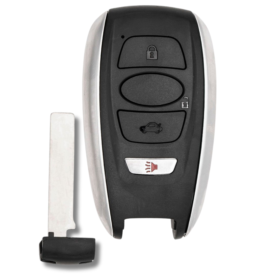 Brand New Aftermarket 4-Button Smart Key Fob with Lock, Unlock, Trunk, Panic for Select Subaru Vehicles (HYQ14AHC-4B-SUB) - PMK