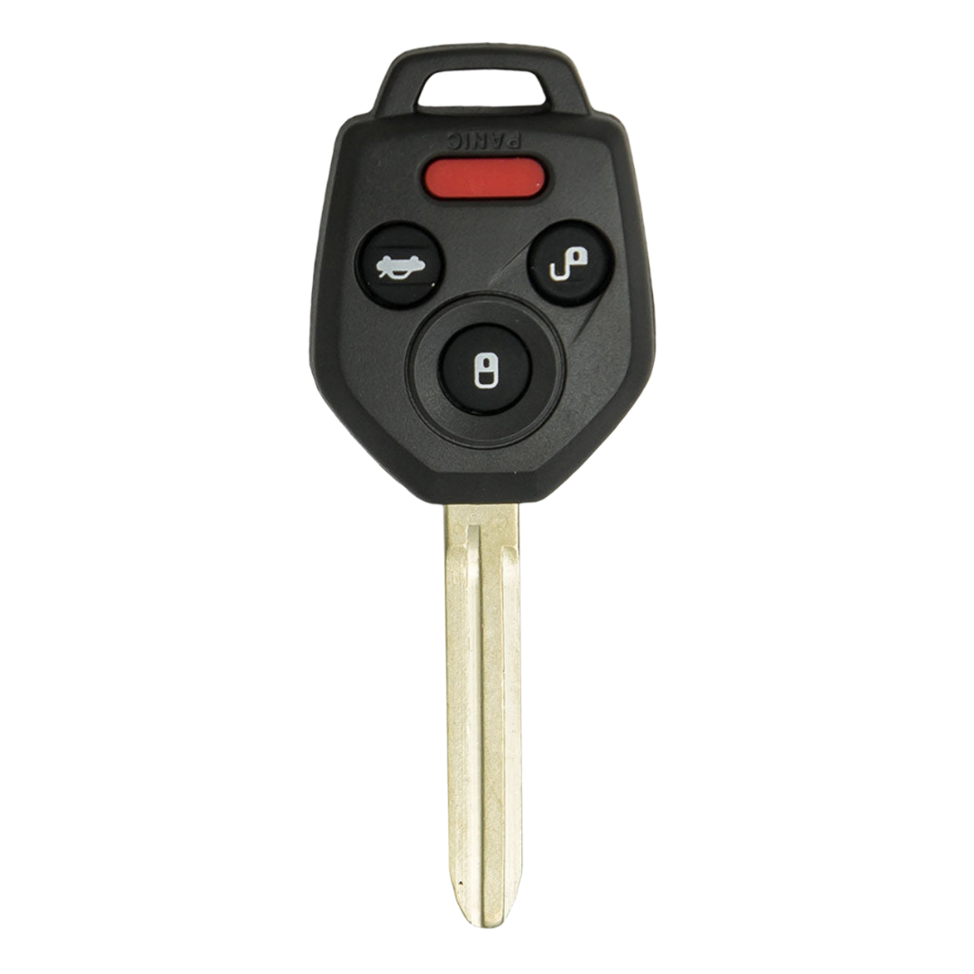 Brand New Aftermarket 4-Button Remote Key with Lock, Unlock, Trunk, Panic for Select Subaru Vehicles (SUBRK-G-4B-TR)