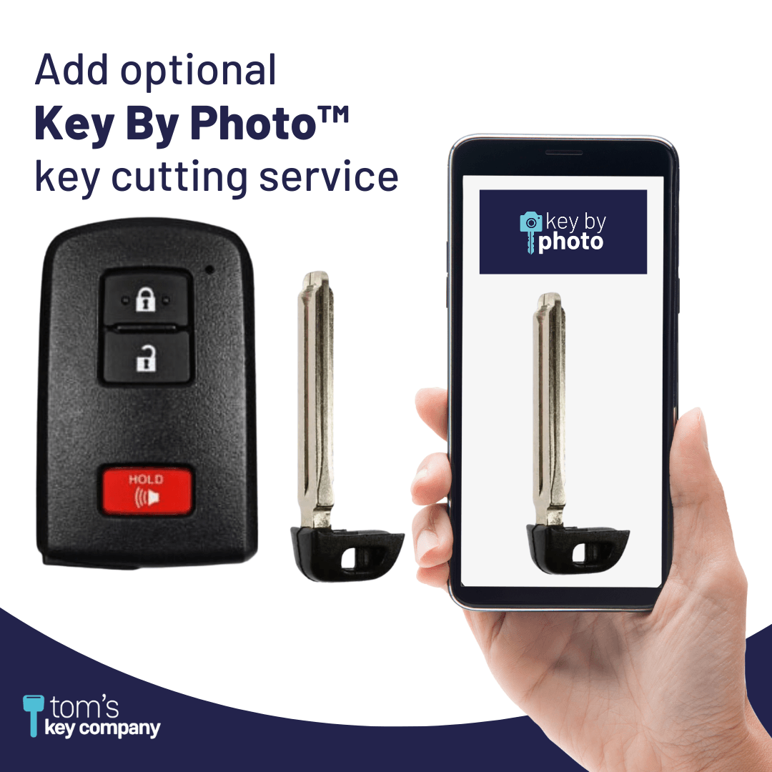 Toyota 4Runner, Tacoma, Land Cruiser, Highlander & Prius C Smart Proximity Key, Push Button Start Keyless Remote FOB with Emergency Key (HYQ14FBA-3B-AG2110-FOB) - Tom's Key Company