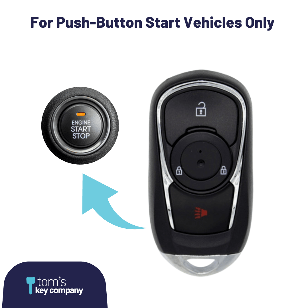 Buick Encore 3-Button Smart Key (GMBUICKSK-3B-HYQ4AA) - Tom's Key Company