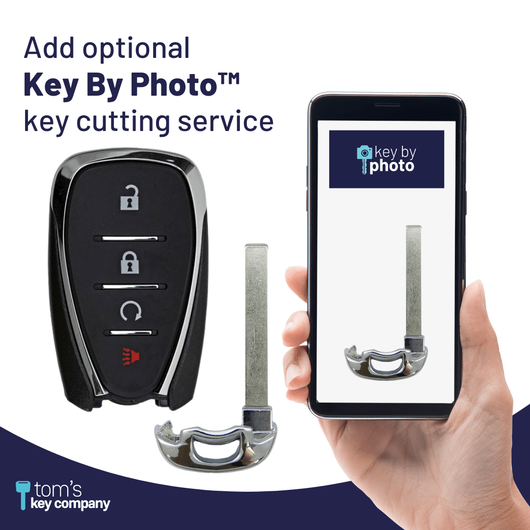 Buick Encore, Chevrolet Bolt, Equinox, Sonic, Spark, Trax & Volt 4-Button Smart Key with Remote Start (GMCHEVSK-RS-4B-HYQ4AA) - Tom's Key Company