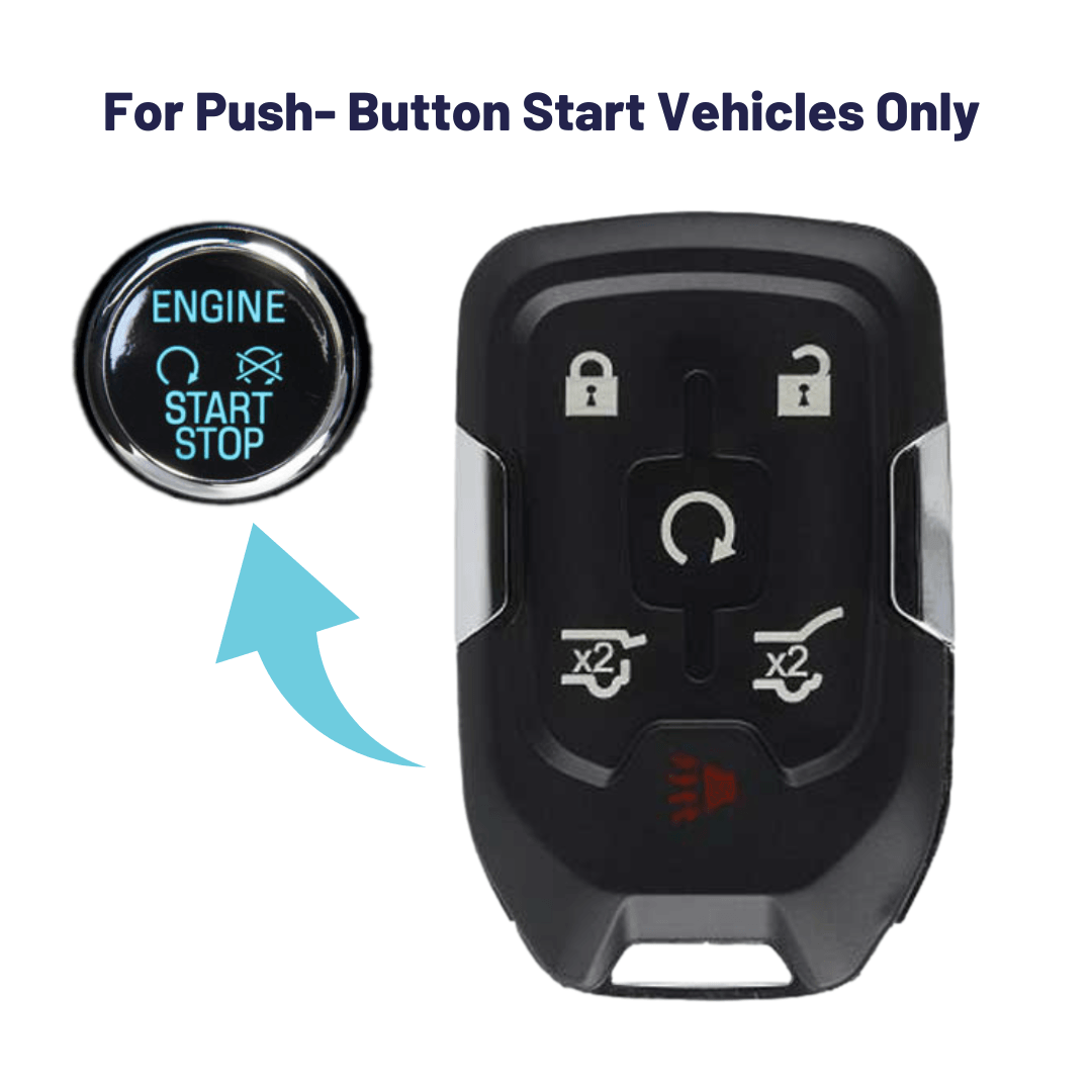 GMC & Chevrolet 6-Button SmartKey Fob, Suburban, Tahoe, Yukon (GMCHEV-HYQ1AA-6B) - Tom's Key Company