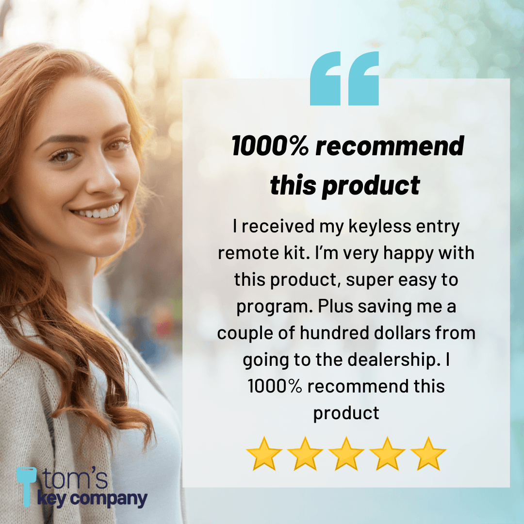 Keyless Entry Remote for Select Buick, Cadillac, Chevrolet, GMC, Pontiac, Saturn, & Suzuki Vehicles, 4 Button Remote FOB (GMRM-MZ0RE-KIT) - Tom's Key Company