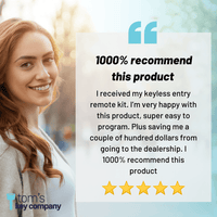 Keyless Entry Remote for Select Buick, Cadillac, Chevrolet, GMC, Pontiac, Saturn, & Suzuki Vehicles, 4 Button Remote FOB (GMRM-MZ0RE-KIT) - Tom's Key Company