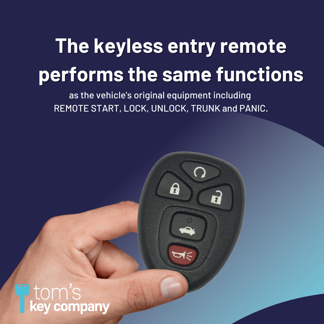 Keyless Entry Remote for Select Buick, Chevrolet, Pontiac & Saturn