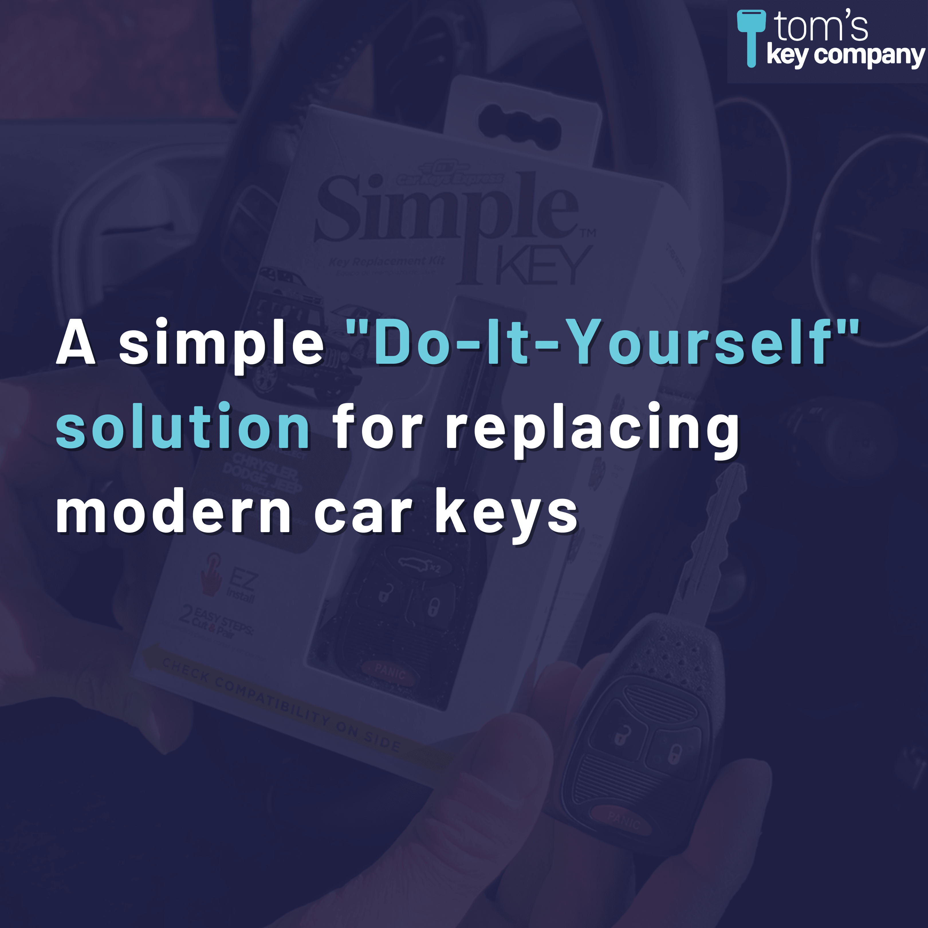 Chrysler, Dodge, and Jeep Simple Key Programmer for Key with 3 Button Remote (CDRH-E3Z0SK-KIT) - Tom's Key Company