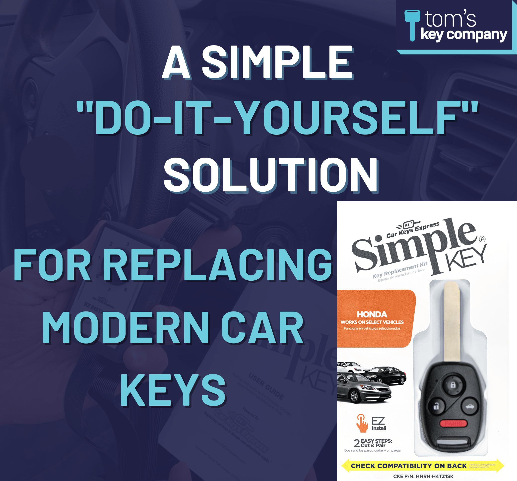 Simple Key Programming Kit - Honda Accord 2008-2012 KR55WK49308 - (HNRH-H4TZ1SK-KIT) - Tom's Key Company