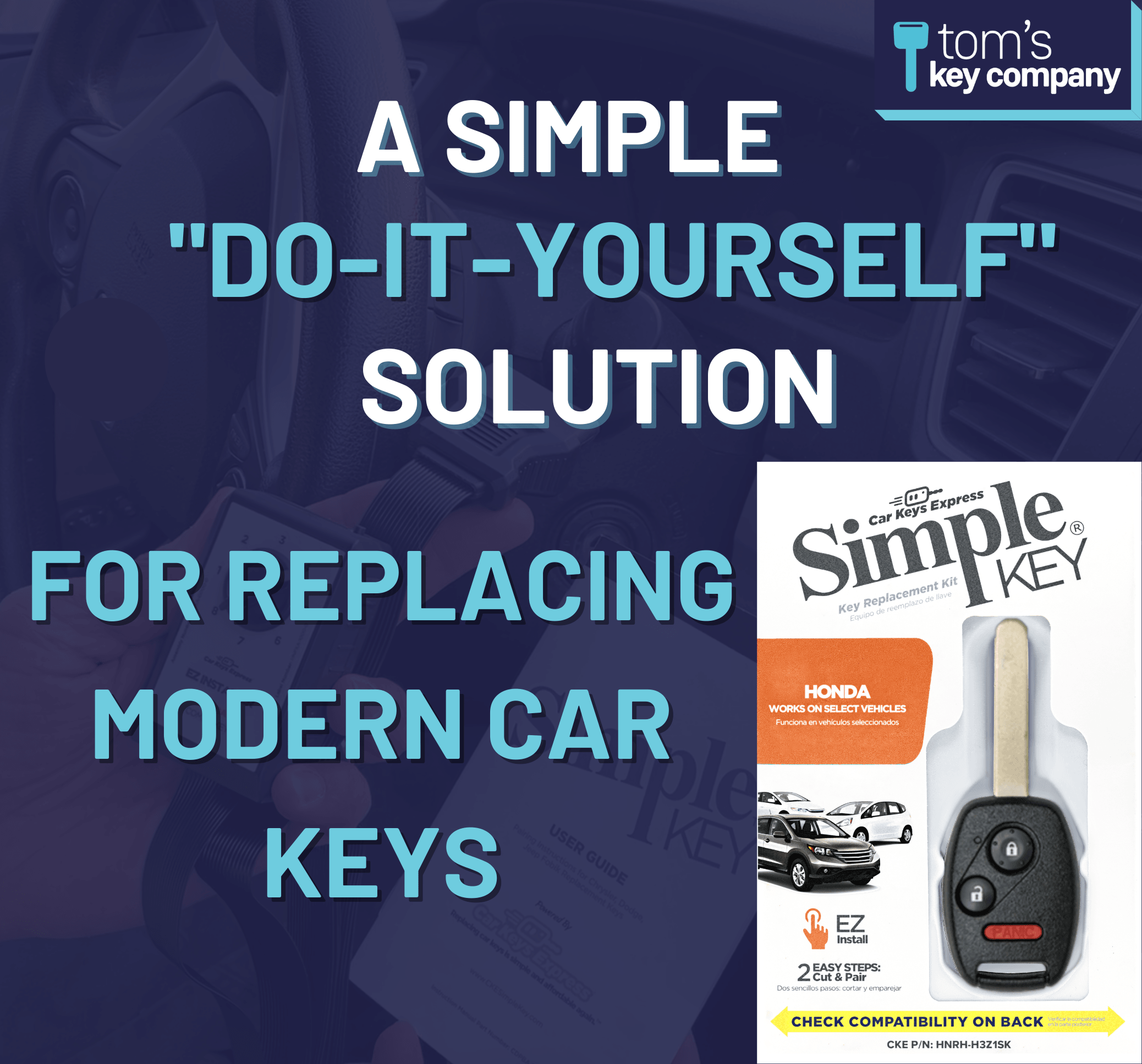 Simple Key Programming Kit - Honda Accord Crosstour 2010-2012/Honda CR-V 2007-2013/Honda CR-Z 2011-2015/Honda Fit 2009-2013/Honda Insight 2010-2014 - MLBHLIK-1T (HNRH-H3Z1SK-KIT) - Tom's Key Company