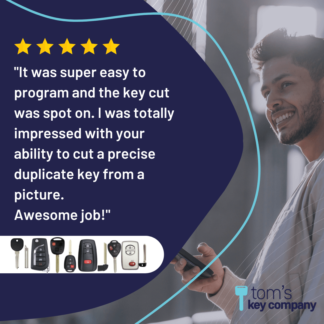 Toyota 4Runner, Tacoma, Land Cruiser, Highlander & Prius C Smart Proximity Key, Push Button Start Keyless Remote FOB with Emergency Key (HYQ14FBA-3B-AG2110-FOB) - Tom's Key Company