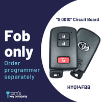 Toyota Tacoma, Tundra & 4Runner 3B OEM Smart Proximity Key, Push Button Start Keyless Remote FOB with Emergency Key (TOY-HYQ14FBB-3B-G0010-FOB-LOGO) - Tom's Key Company