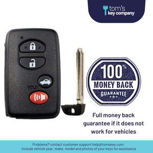 2007-2009 Toyota Camry Smart Key FOB /4-Button (HYQ14AAB-4B-0140Board-FOB-Camry) - Tom's Key Company