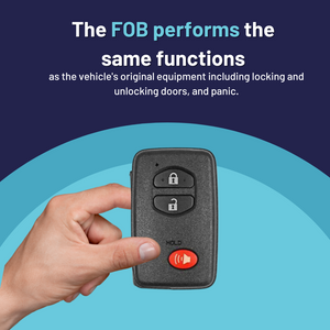 2010-2019 Toyota 4Runner / 3-Button Smart Key FOB (HYQ14ACX-3B-FOB-BLACK) - Tom's Key Company