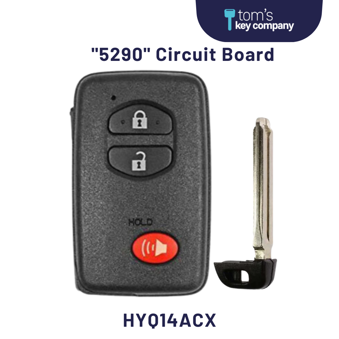 2010-2019 Toyota 4Runner / 3-Button Smart Key FOB (HYQ14ACX-3B-FOB-BLACK) - Tom's Key Company