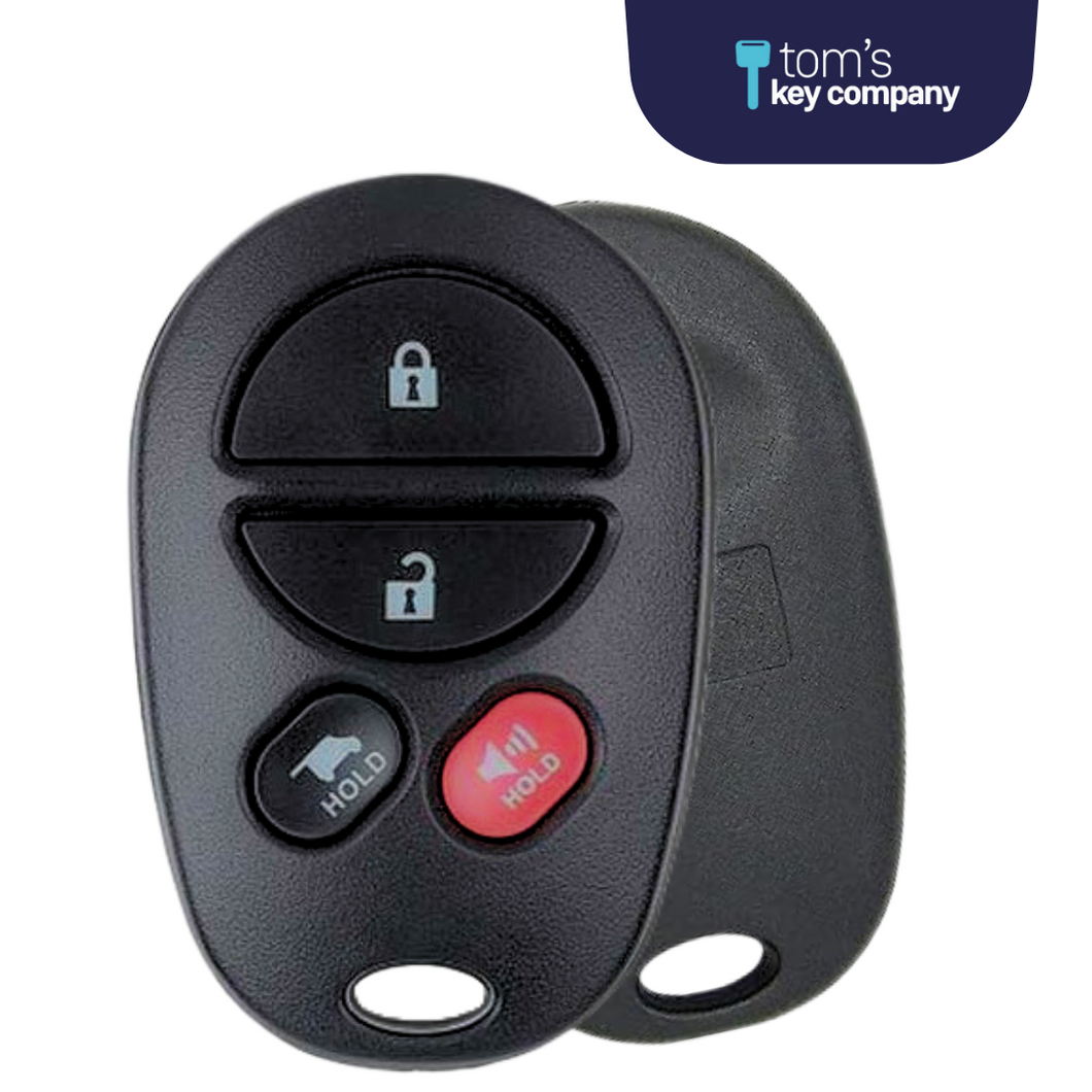 4 Button Keyless Entry Remote Car Key FOB for Toyota Sequoia (GQ43VT20T-4B-HATCH) - Tom's Key Company