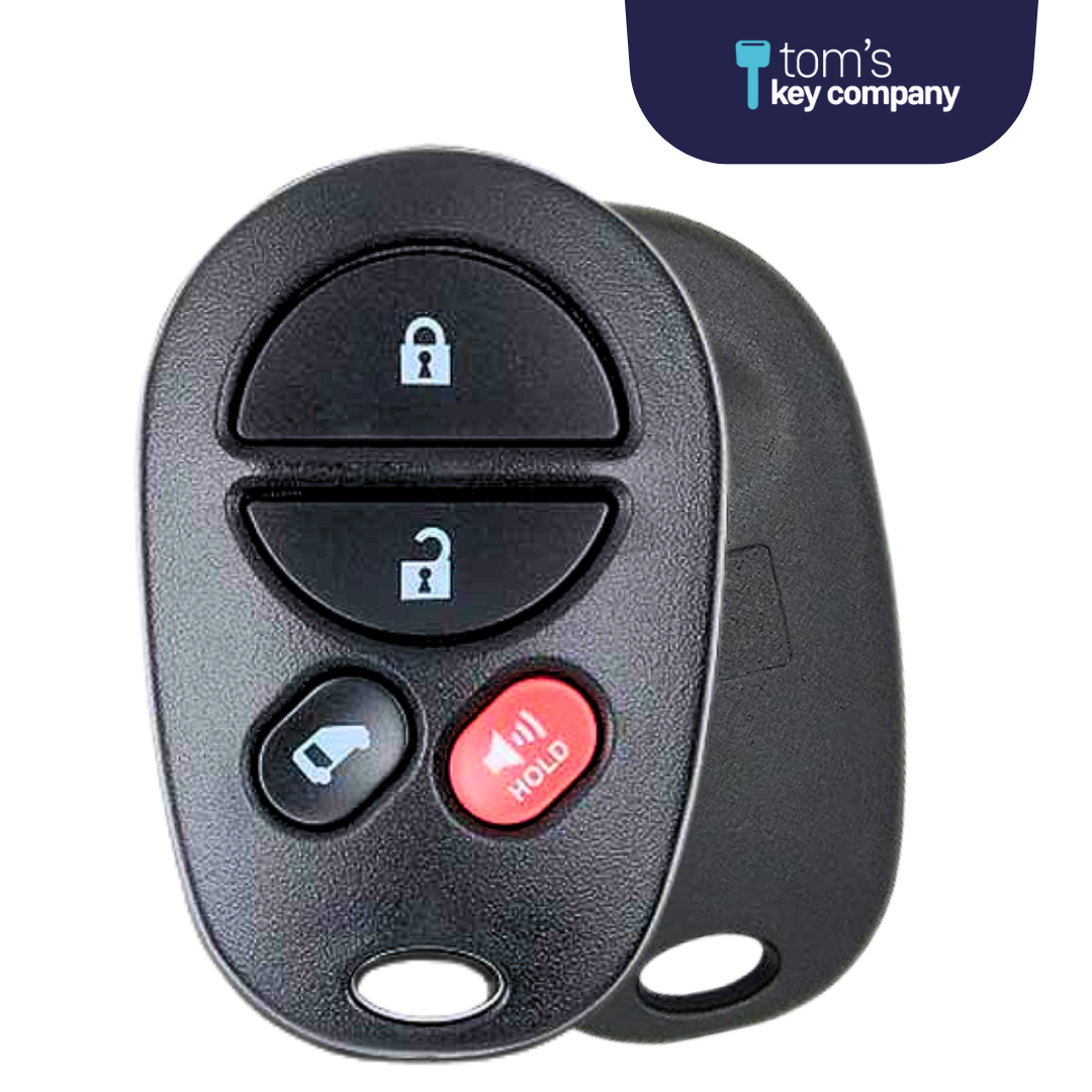 4 Button Keyless Entry Remote Car Key FOB for Toyota Sienna Vans  (GQ43VT20T-4B-DOOR) – Tom's Key Company