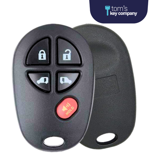 5 Button Keyless Entry Remote Car Key FOB for Toyota Sienna Vans (GQ43VT20T-5B) - Tom's Key Company