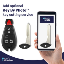Load image into Gallery viewer, 6 Button Chrysler Dodge VW Smart Key Fob (IYZC01C-6B-DDT-FOB) - Tom&#39;s Key Company