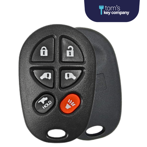6 Button Keyless Entry Remote Car Key FOB for Toyota Sienna Vans (GQ43VT20T-6B) - Tom's Key Company