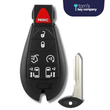 Load image into Gallery viewer, 7 Button Chrysler Dodge VW Smart Key Fob (IYZC01C-7B-DDTRS-FOB) - Tom&#39;s Key Company