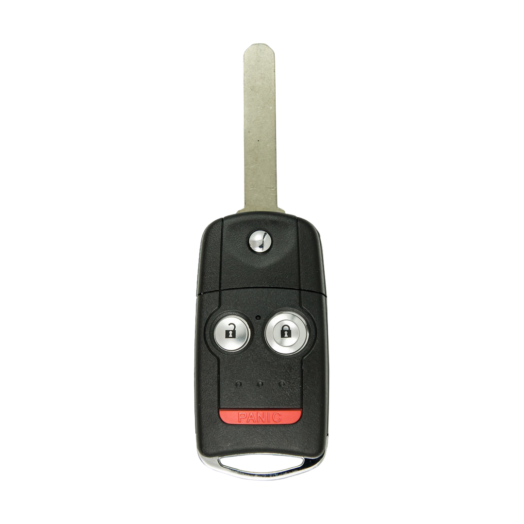 Brand New Aftermarket 3-Button Remote Key with Lock, Unlock, Panic for Select Acura Vehicles (ACUCK-3B-888-K)