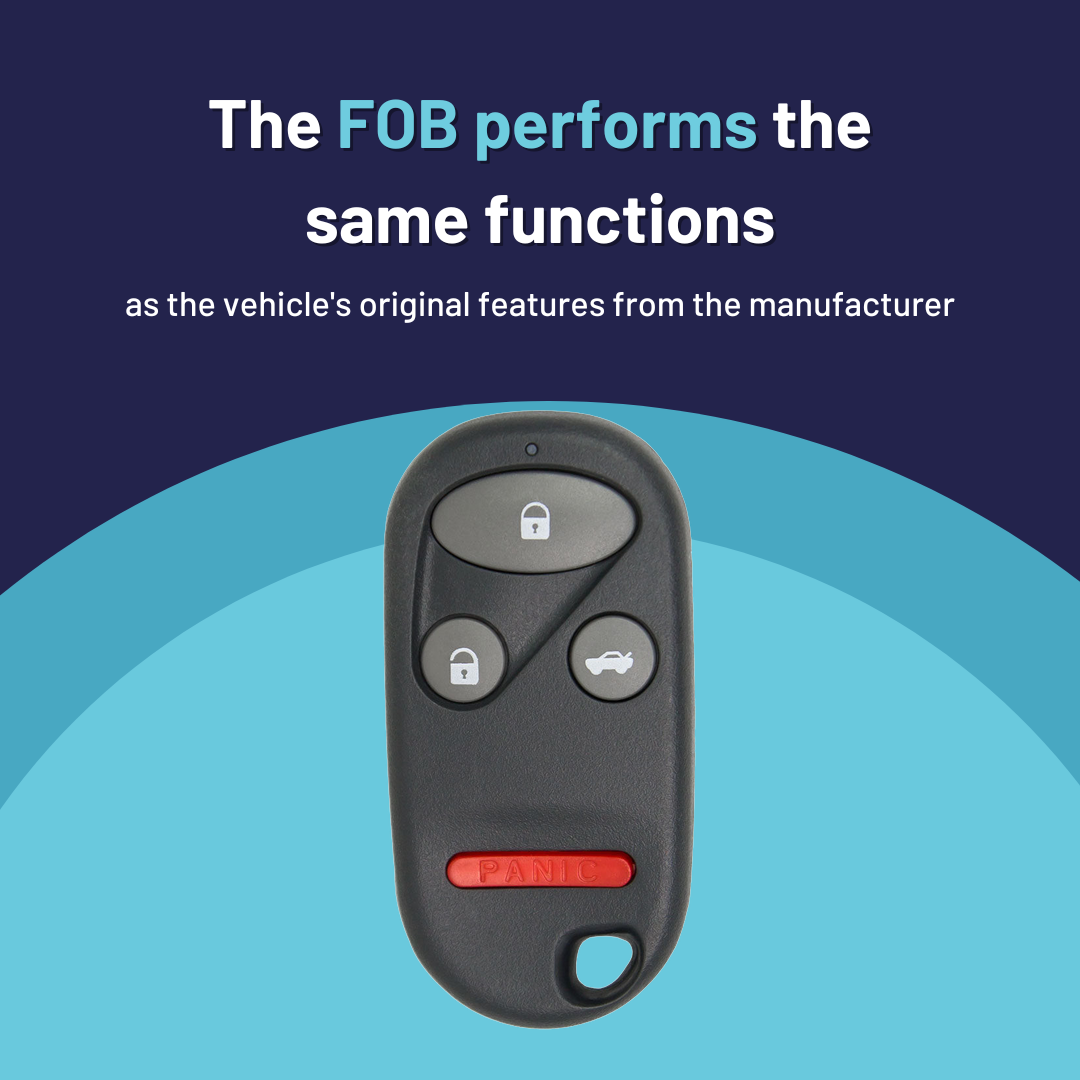 Ultimate Remote FOB Bundle with Programming Tool and Aftermarket 4 Button Remote FOB for Select Acura Vehicles (ACUFOB-4B-859-K-UKB)