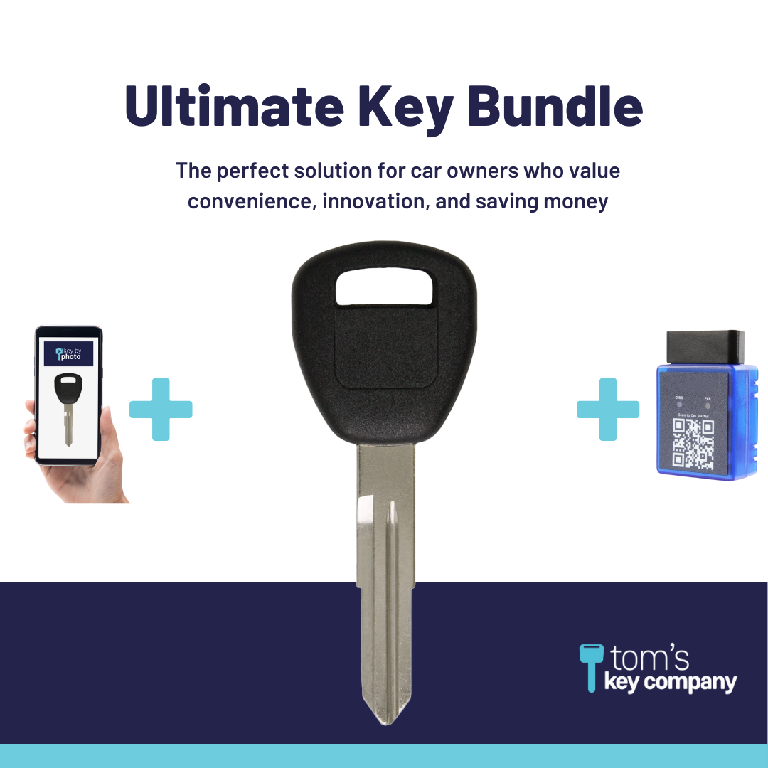 Ultimate Key Bundle with Programming Tool, Aftermarket Transponder Key and Key By Photo for Select Acura and Honda Vehicles (ACUKEY-HD106-UKB)