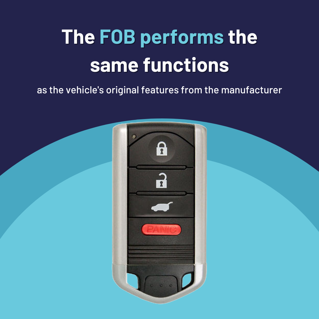 Ultimate Smart Key Bundle with Programming Tool, Refurbished 4-Button Smart Key Fob and Key By Photo for Select Acura Vehicles (ACUSK-4B-895-K-UKB)