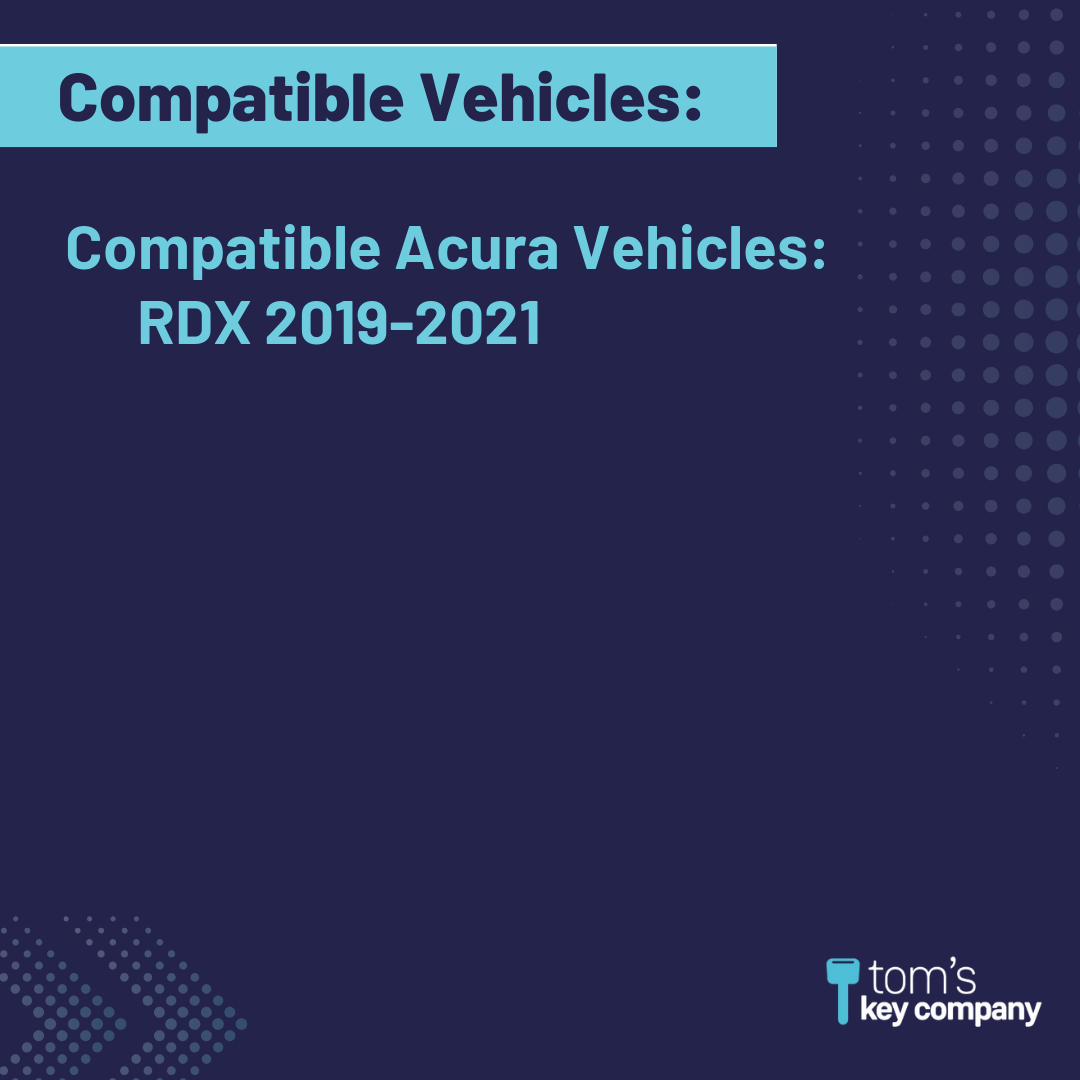 Like New Refurbished 4-Button Smart Key Fob with Lock, Unlock, Hatch Hold, Panic for Select Acura Vehicles (ACUSK-4B-HR-918-REF-K)