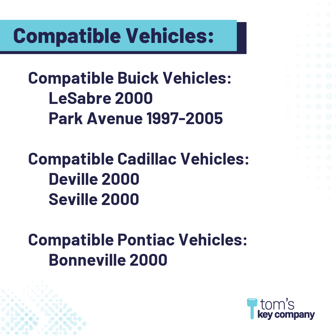 Ultimate Remote FOB Bundle with Programming Tool and Aftermarket 4 Button Remote FOB for Select Buick, Cadillac and Pontiac Vehicles (BUIFOB-4B-585-K-UKB)