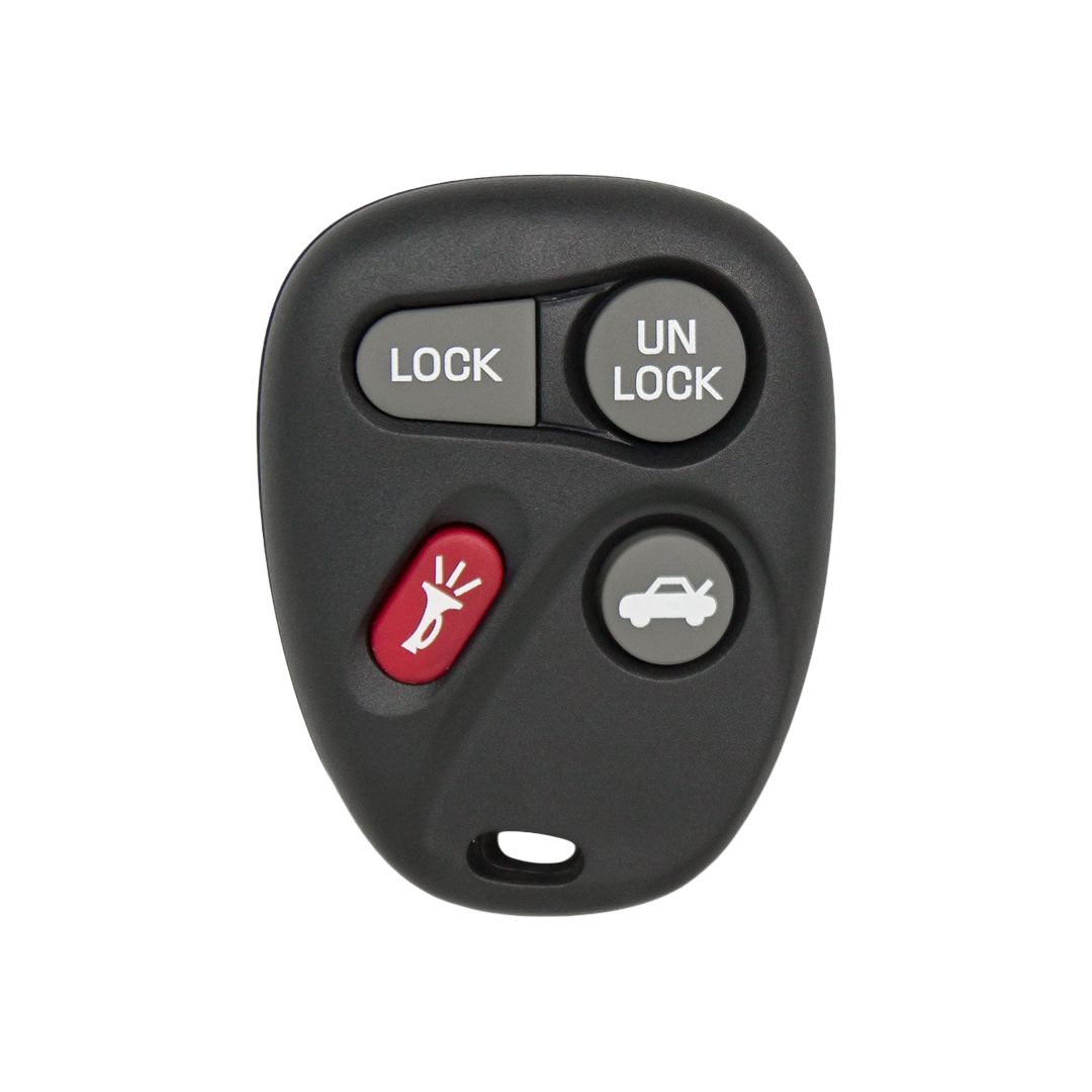 Brand New Aftermarket 4-Button Remote Fob with Lock, Unlock, Trunk, Panic for Select Buick, Cadillac and Pontiac Vehicles (BUIFOB-4B-585-K)
