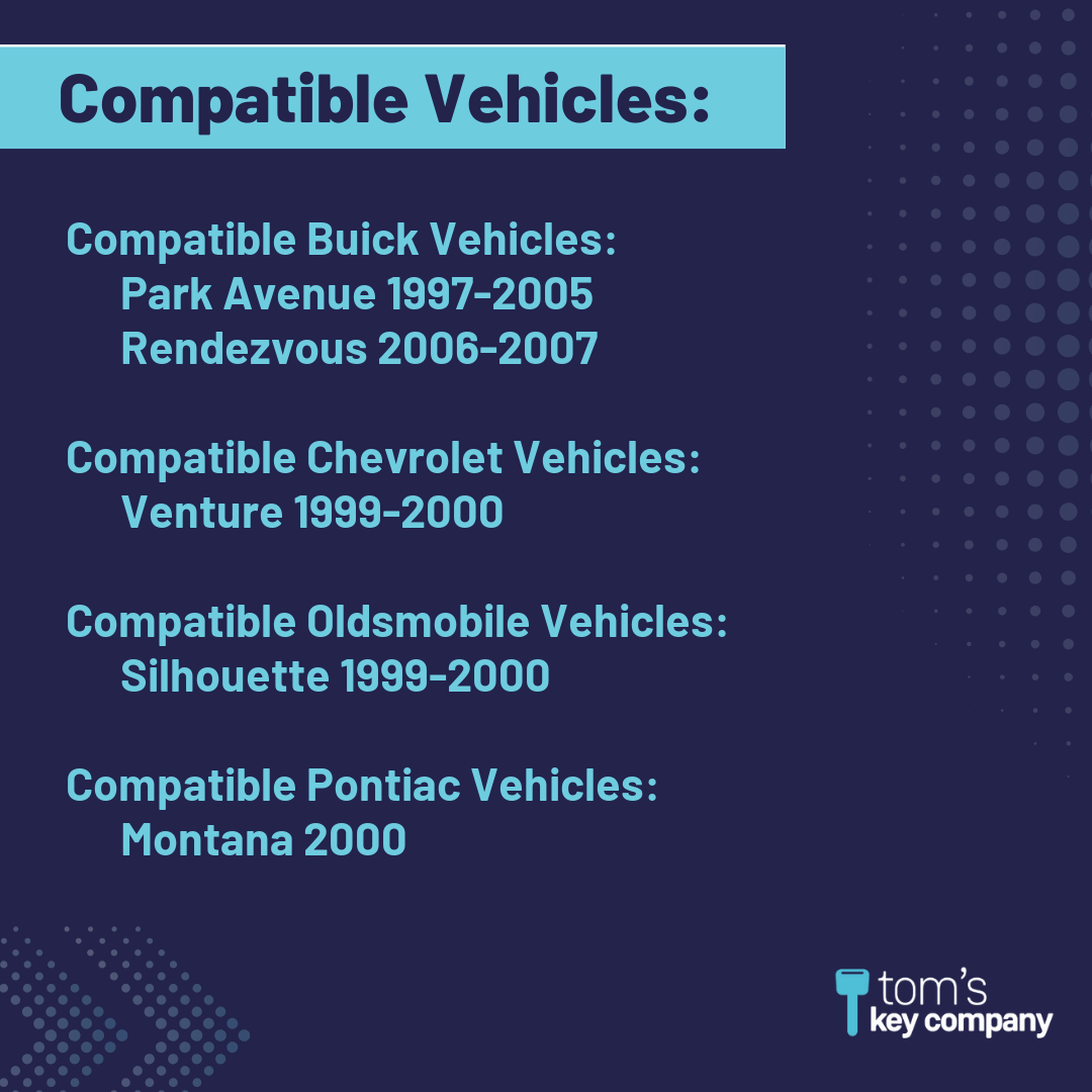 Brand New Aftermarket Transponder Key for Select Buick, Chevrolet, Oldsmobile and Pontiac Vehicles (BUIKEY-7PT-K)