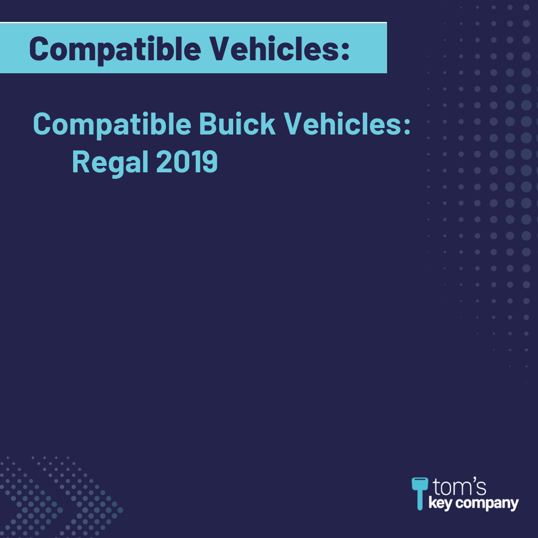 Like New Refurbished 4-Button Smart Key Fob with Lock, Unlock, Remote Start, Panic for Select Buick Vehicles (BUISK-3B-897-K)