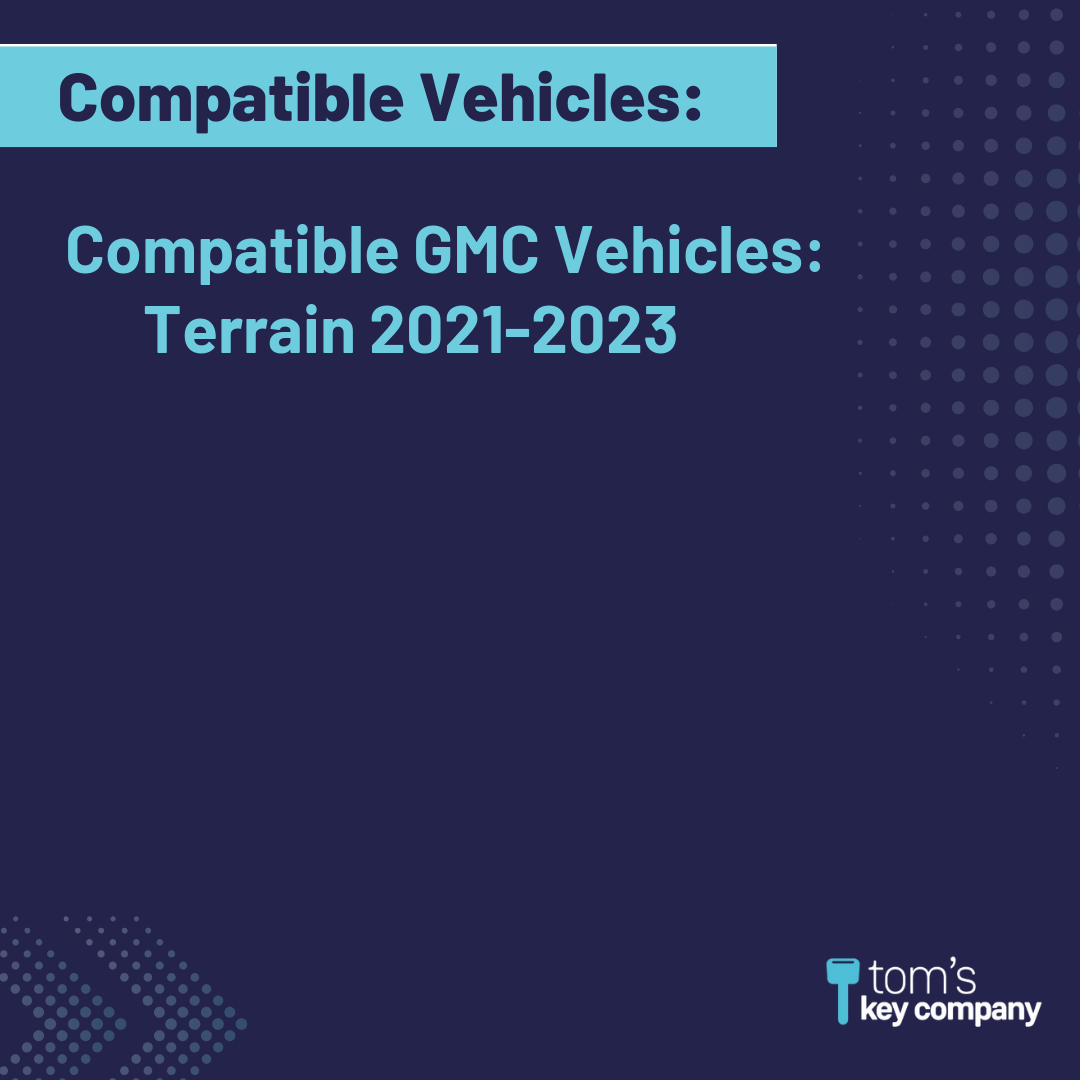 Like New Refurbished 5-Button Smart Key Fob with Lock, Unlock, Remote Start, Trunk, Panic for Select GMC Vehicles (BUISK-5B-TRUNK-RS-FK)