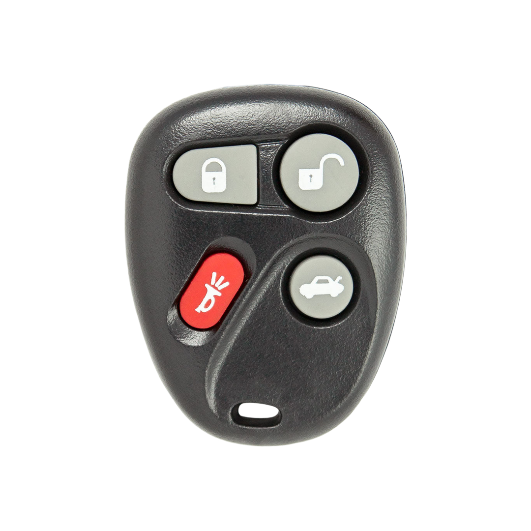 Brand New Aftermarket 4-Button Remote Fob with Lock, Unlock, Trunk, Panic for Select Cadillac Vehicles (CADFOB-4B-114-K)