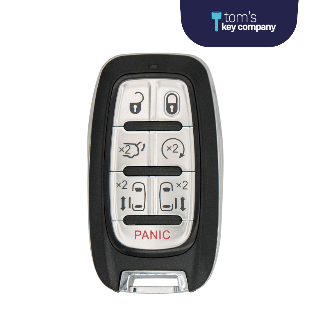 Brand New Aftermarket 7-Button Smart Key Fob with Remote Start, Trunk Release, Left and Right Sliding Doors for Select Chrysler Vehicles (CDJ-7B-5900)