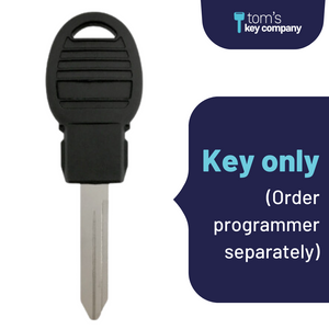 Brand New Uncut Aftermarket Transponder Key for Chrysler, Dodge, Jeep, RAM, & Volkswagen Vehicles (CDJKEY-POD)