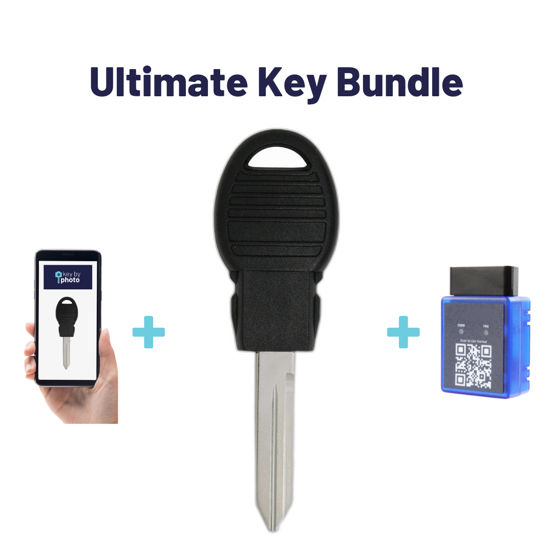 Ultimate Key Bundle with Programming Tool, Aftermarket Transponder Key and Key By Photo for Select Dodge Vehicles (CDJKEY-POD-UKB)
