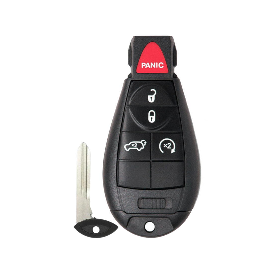 KeylessCanada Proximity Key Fob – Red – For Select Jeep Dodge – M3N-40821302 Compatible
