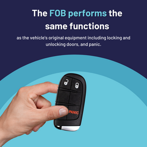 Chrysler, Dodge, & Jeep 3 Button Smart Key Fob for Select Vehicles (CDSK-E3Z0SK-3B-FOB)