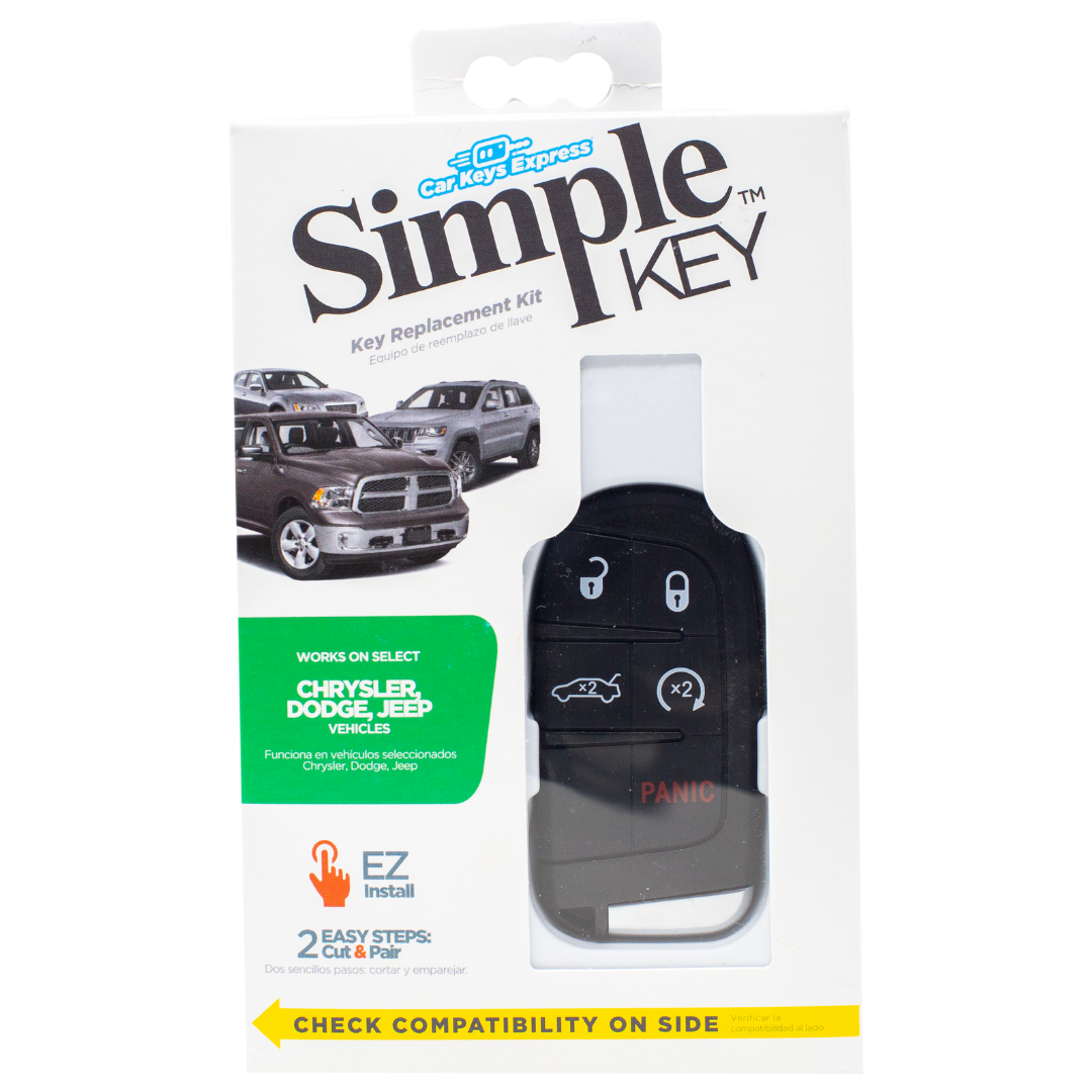 Chrysler, Dodge, & Jeep 5 Button Smart Key Fob for Select Vehicles (CDSK-E5TRZ0SK-5B-FOB)