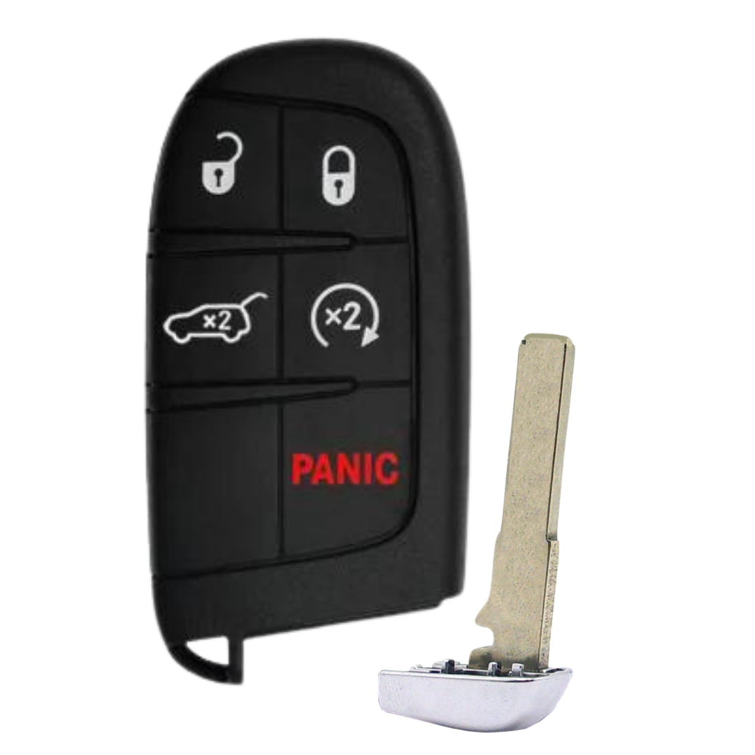 Jeep Compass & Renegade 5 Button Smart Key FOB with Programmer (CDSK-H5TRZPB-KIT)